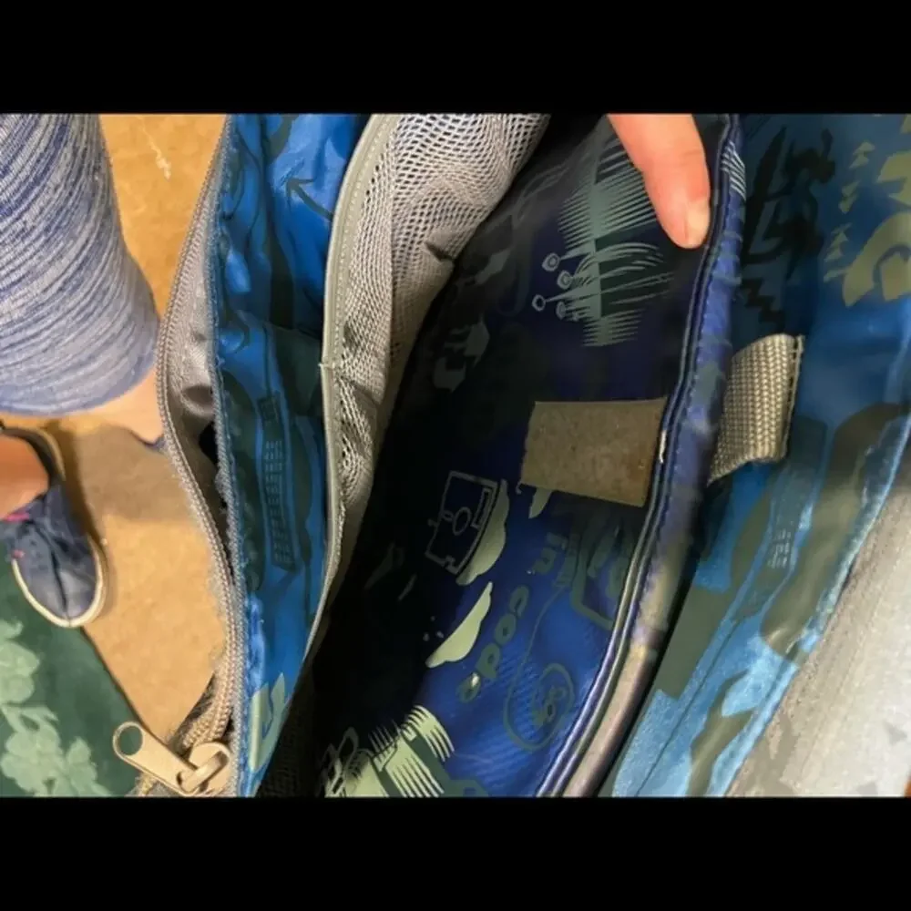 Blue Insulated Y2K Computer bag